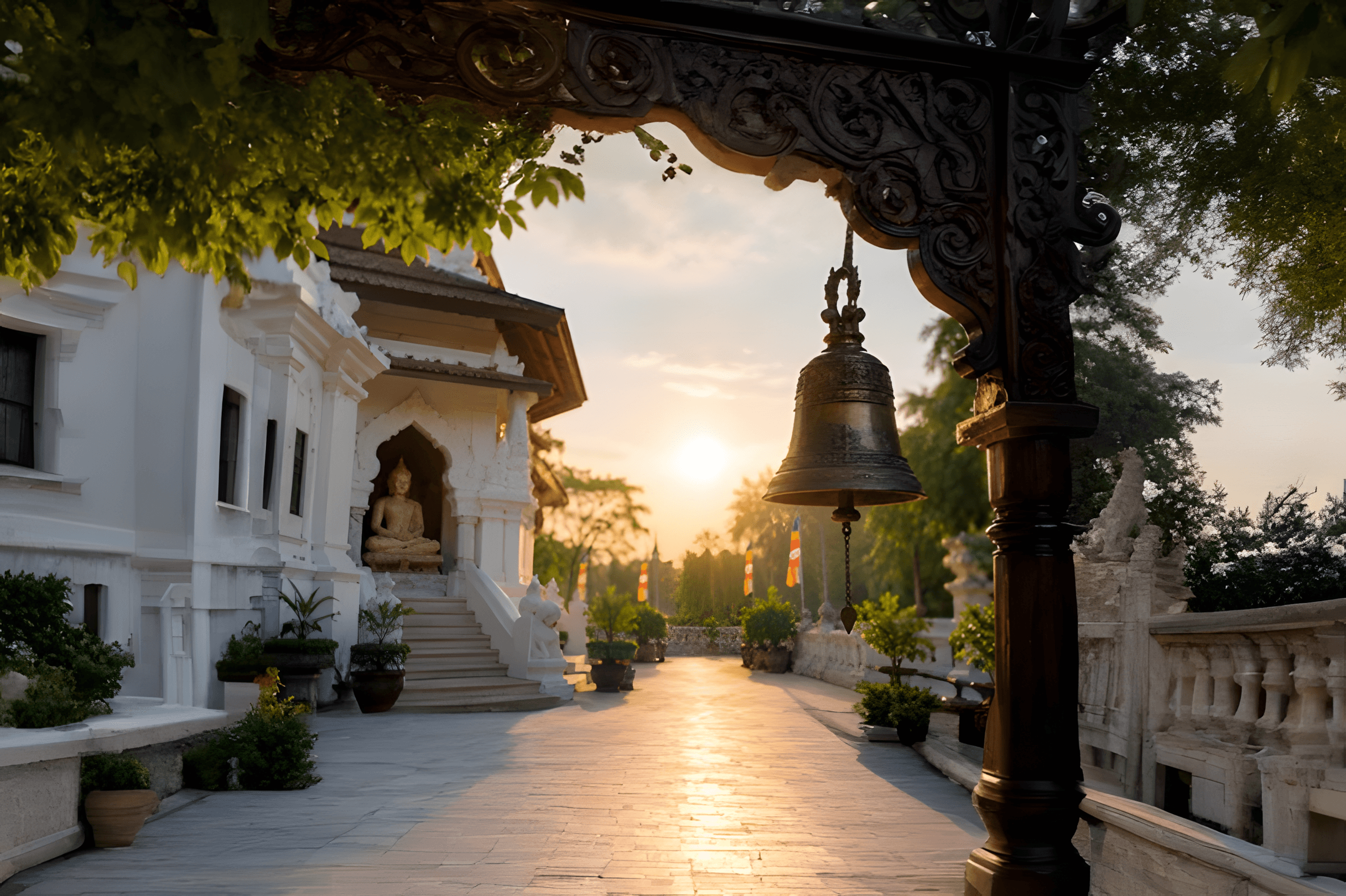 Contact hero background — Copenhagen Buddhist Vihara